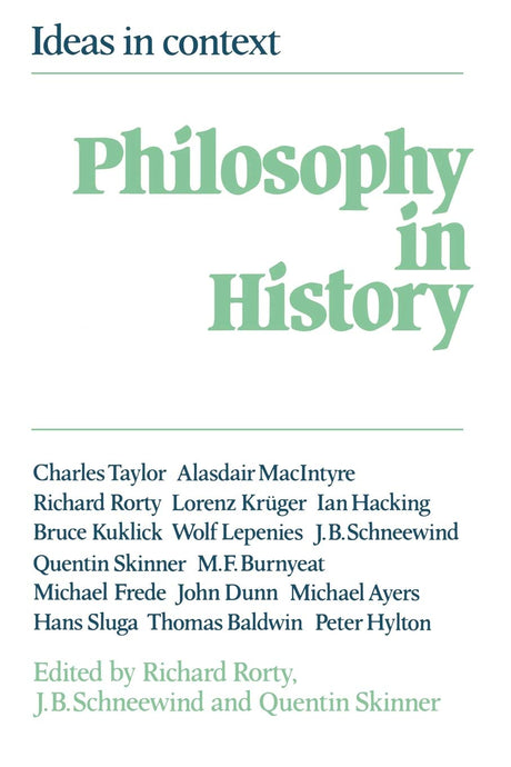 Philosophy in History: Essays in the Historiography of Philosophy - Retail Maharaj