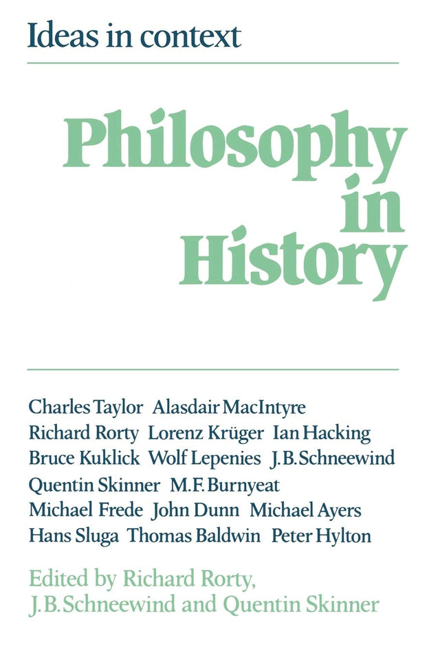 Philosophy in History: Essays in the Historiography of Philosophy - Retail Maharaj