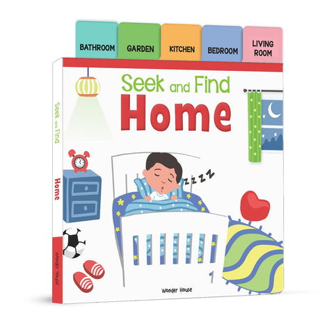 Seek And Find - Home : Early Learning Board Books With Tabs - Retail Maharaj
