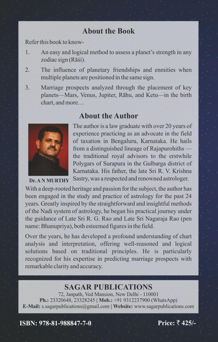 Birth Chart Analysis based on Bhrigu Nandi Nadi (Practical Guide with Logical and Analytical Techniques) by Dr. A.N. Murthy - Retail Maharaj