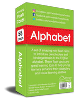 Amazing Flash Cards Alphabet: Early Development of Preschool Toddler (55 Cards) - Retail Maharaj