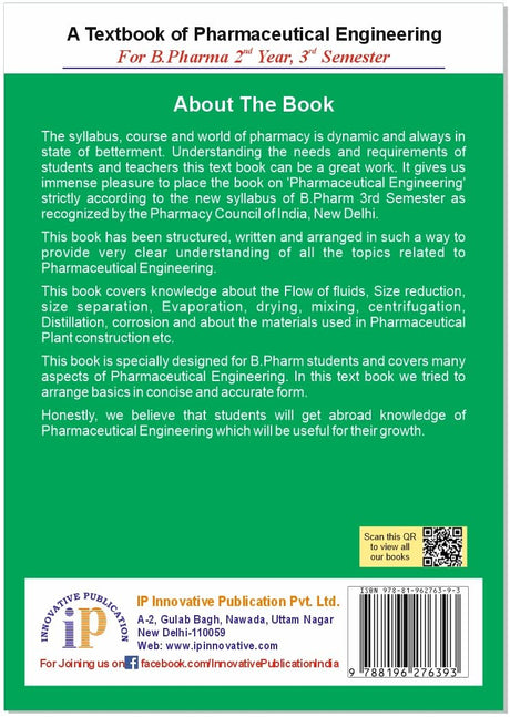 A Textbook of Pharmaceutical Engineering- For B.Pharma 2nd Year, 3rd Semester - Retail Maharaj