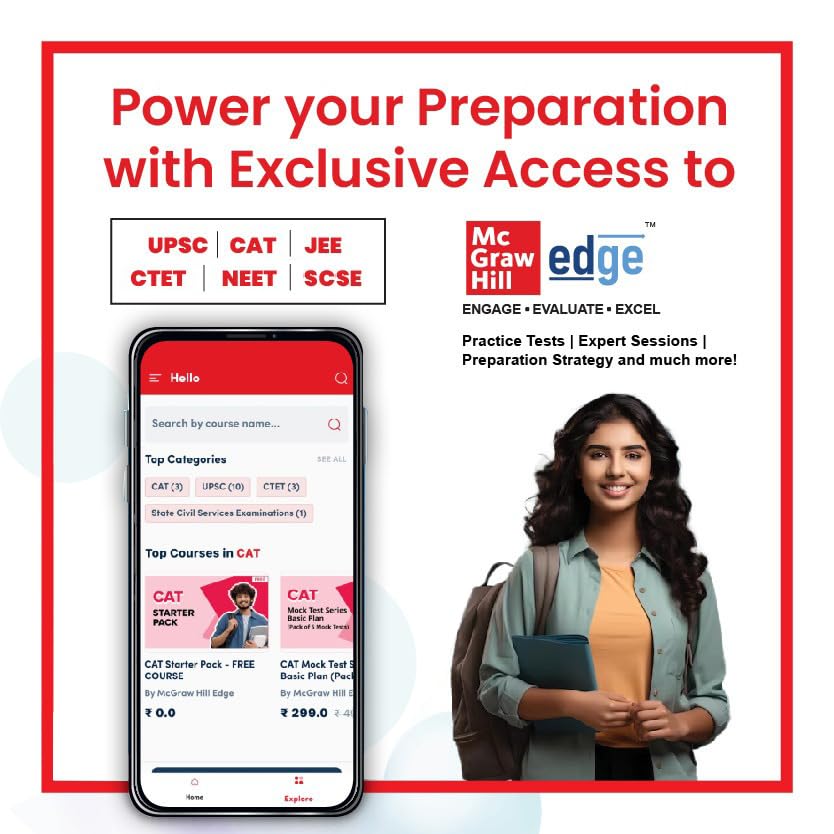 Indian Economy (English) | 16th Edition | UPSC Civil Services Exam | State Administrative Exams | McGraw Hill edge Access: Summary of Union Budget & Economic Survey, Model Answers, Videos & Webinars - Retail Maharaj