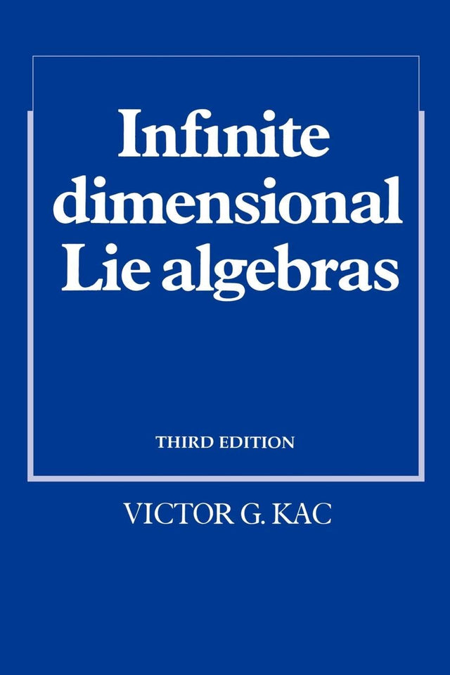 Infinite-Dimensional Lie Algebras - Retail Maharaj