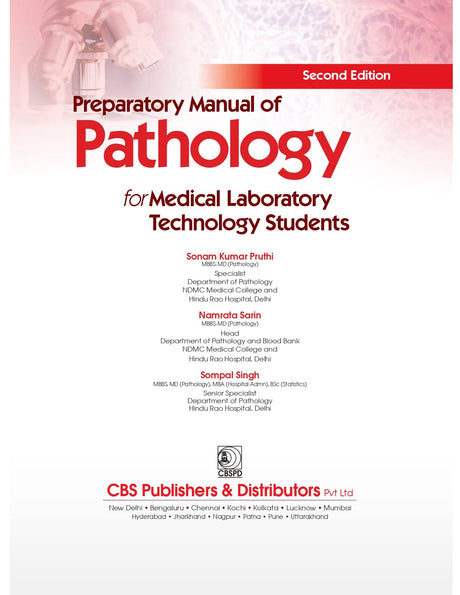 PREPARATORY MANUAL OF PATHOLOGY FOR MEDICAL LABORATORY TECHNOLOGY STUDENTS 2ED (PB 2023) - Retail Maharaj