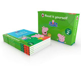 Peppa Pig Read It Yourself Tuck Box Level 2: 5 Books Tuck-Box Set (First Sleepover, Playing Football, Going on Holiday and More) - Retail Maharaj