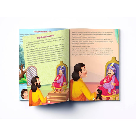 Witty Stories of Akbar and Birbal - Collection of 10 Books: Illustrated Humorous Stories For Kids - Retail Maharaj