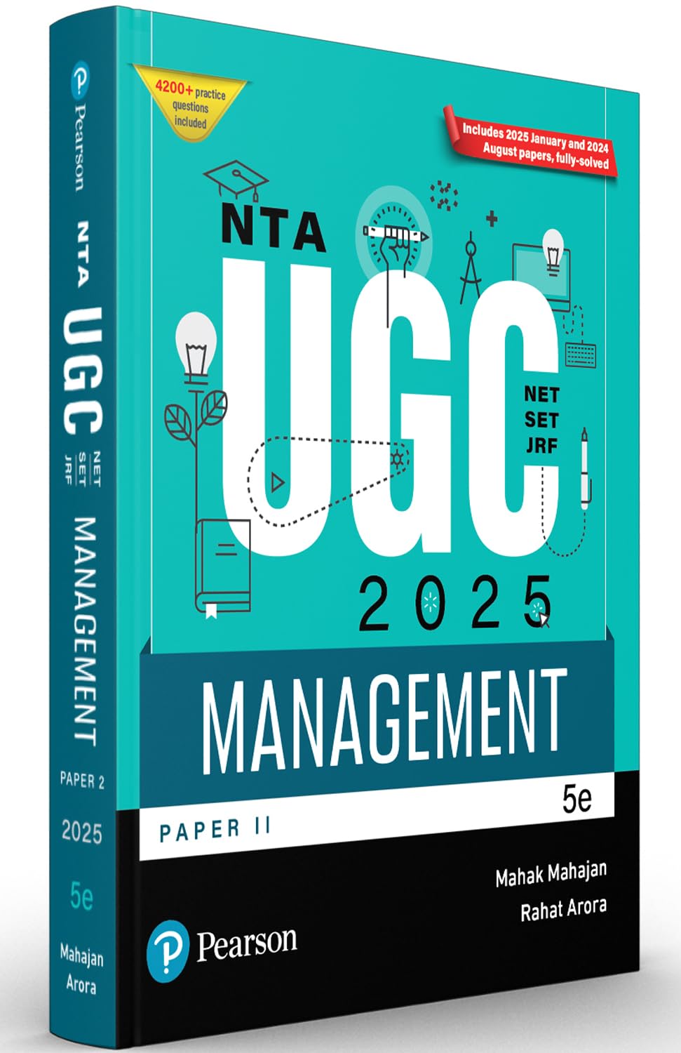 Pearson NTA UGC NET Paper 2 Management 2025 | SET, JRF | Includes 2025 January & 2024 August Papers fully solved | 4200+ Practice Questions | Updated ... Tagged Chapter – Wise | 5th Edition - Retail Maharaj