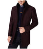 XQS Men's Custom Fit Stand Up Collar Woolen Trench Coat Jacket 2 2XL - Retail Maharaj