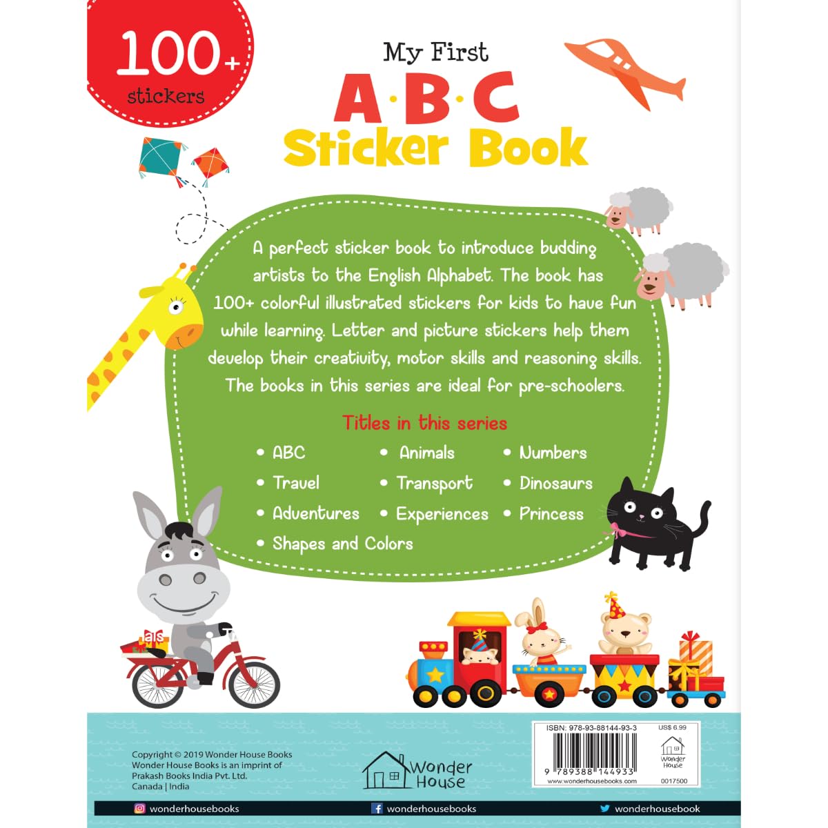My First ABC Sticker Book: Exciting Sticker Book With 100 Stickers - Retail Maharaj