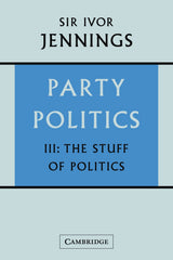 Party Politics: Volume 3, The Stuff of Politics - Retail Maharaj