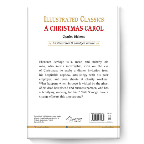 A Christmas Carol: Illustrated Abridged Children Classics English Novel With Review Questions (Hardback) - Retail Maharaj