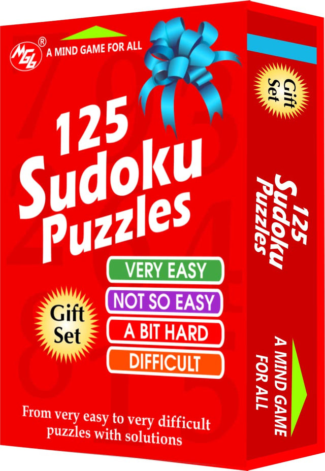 125 Sudoku Puzzles (Set Of 4 Books) - Retail Maharaj