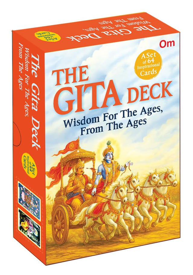 The Gita Deck: Wisdom For The Ages, From The Ages | Bhagavad Gita Teachings | Spiritual Lessons | Divine Guidance - Set of 64 Inspirational Cards - Retail Maharaj