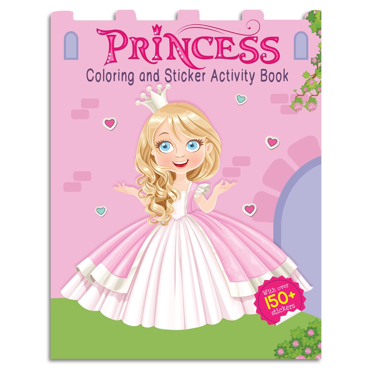 Princesses - Coloring and Sticker Activity Book (With 150+ Stickers) - Retail Maharaj