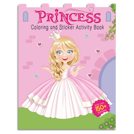 Princesses - Coloring and Sticker Activity Book (With 150+ Stickers) - Retail Maharaj