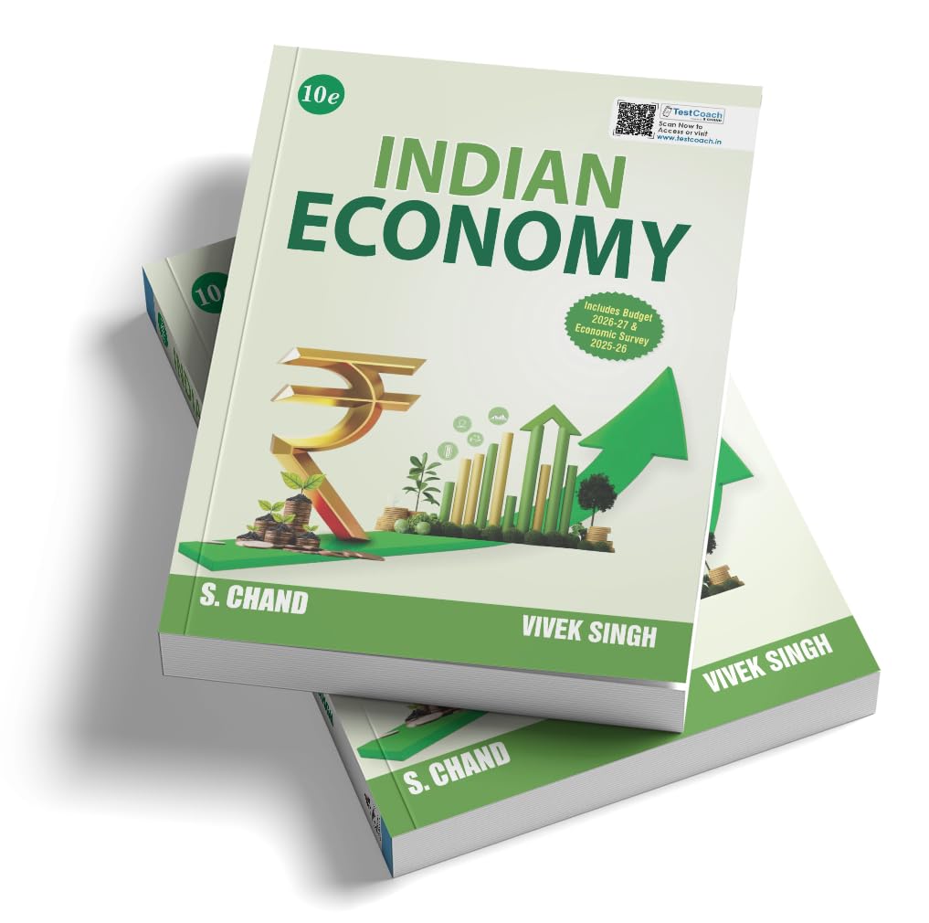 New Edition: Indian Economy Book 2026 - 2027 (10e) GS Paper 3 | Best for UPSC Exam, State PSC, RBI Grade B, IFS JAIIB, CAIIB, IIBF, NBARD, SEBI, SSC ... Budget & Economic Survey | PYQ Question Bank - Retail Maharaj