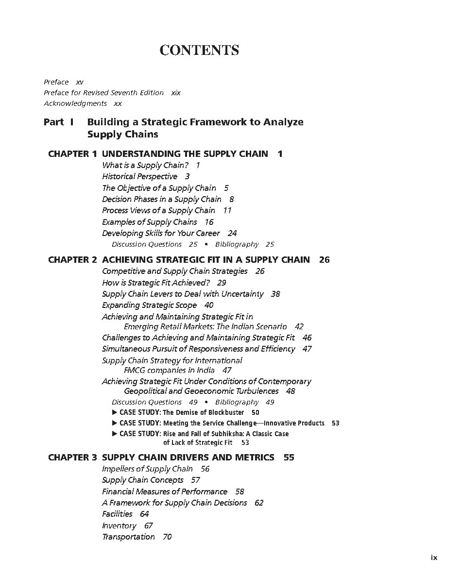 Supply Chain Management: Strategy, Planning, & Operation, 7th Revised Edition by Pearson Paperback 30 April 2024,Case studies of BAKRAW, Omnichannel Strategy at Tanishq etc - Retail Maharaj