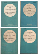 Journal Of Constitutional And Parliamentary Studies ( Vol IX No.1 To 4 ) - ( January To March Issue 1975 )