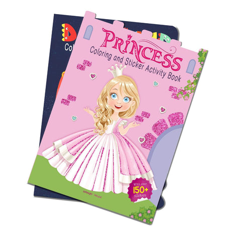 Princesses - Coloring and Sticker Activity Book (With 150+ Stickers) - Retail Maharaj