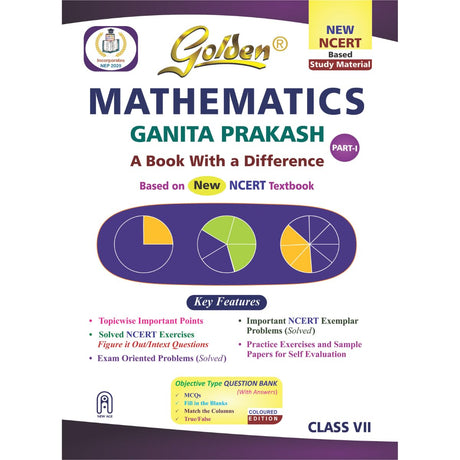 Golden Mathematics Study Material Based on NEW NCERT Ganita Prakash For Class 7 | For CBSE 2026 Exams | Summary | Solved NCERT Textual Questions | Sample Question Papers | Exam Oriented Questions | Objective Type Question Bank | MCQs | Practice Exercises - Retail Maharaj