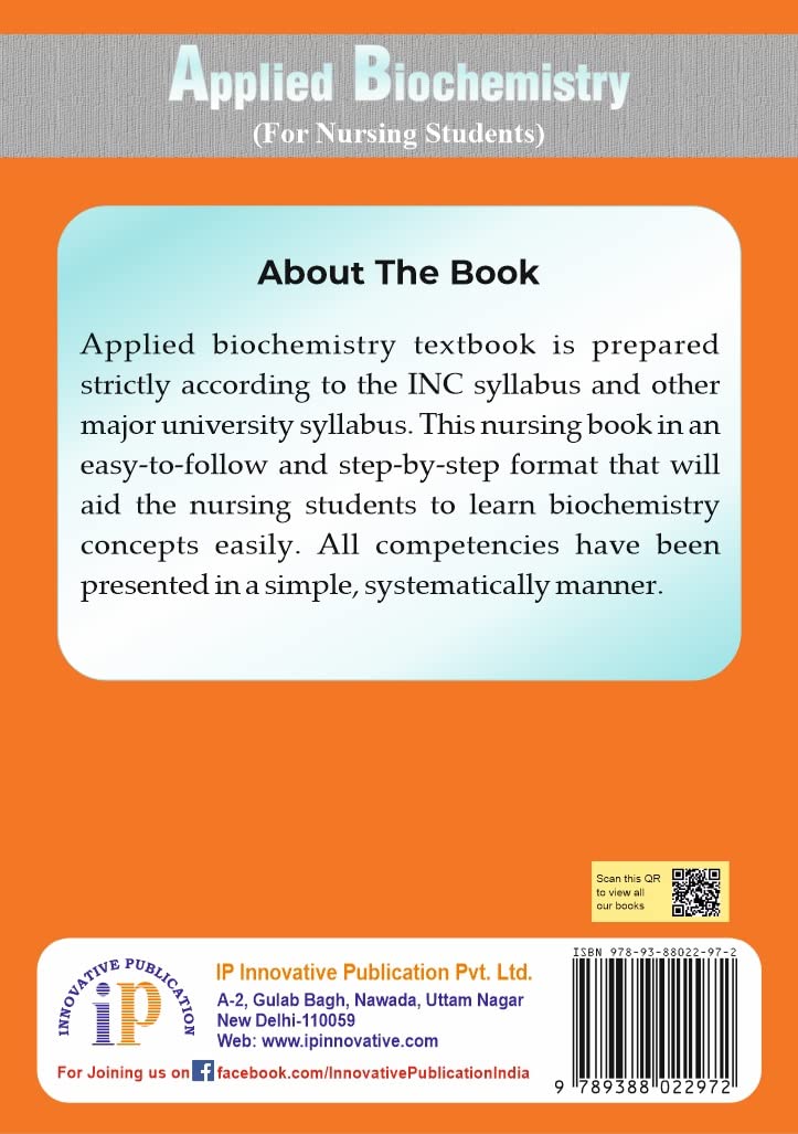 Applied Biochemistry for Nursing Students - Retail Maharaj