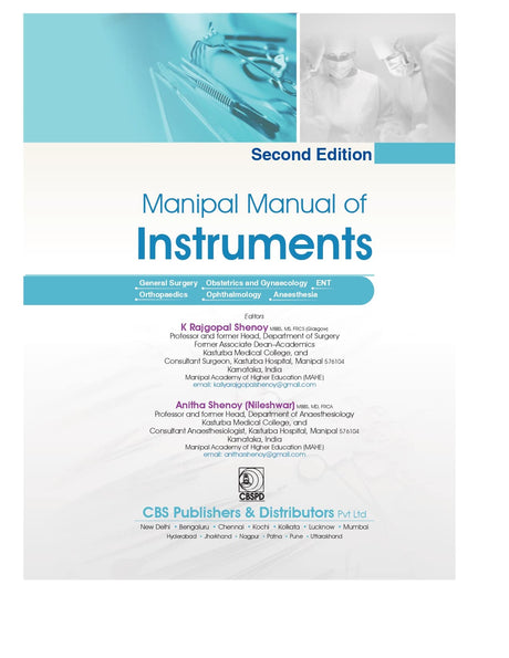Manipal Manual Of Instruments 2Ed (Pb 2025) - Retail Maharaj