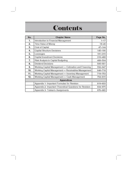 Tulsian's Financial Management : A Self-Study Textbook - Retail Maharaj