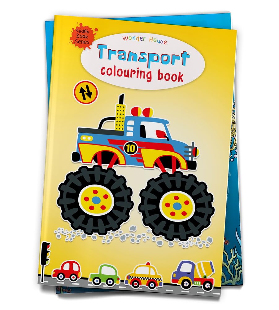 Transport Colouring Book (Giant Book Series): Jumbo Sized Colouring Books - Retail Maharaj