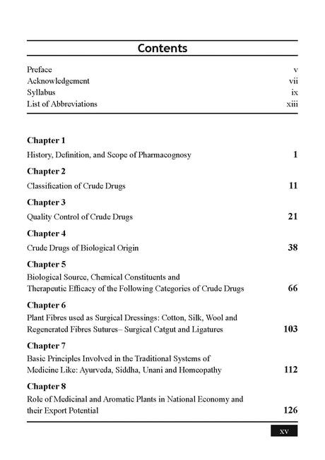 A Textbook of Pharmacognosy I for the Students of D.Pharm 1st Year - Retail Maharaj