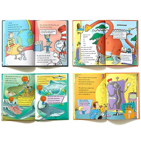 The Cat in the Hat's Learning Library Favorites: There's No Place Like Space!; Oh Say Can You Say Di-no-saur?; Inside Your Outside!; Hark! A Shark! - Retail Maharaj