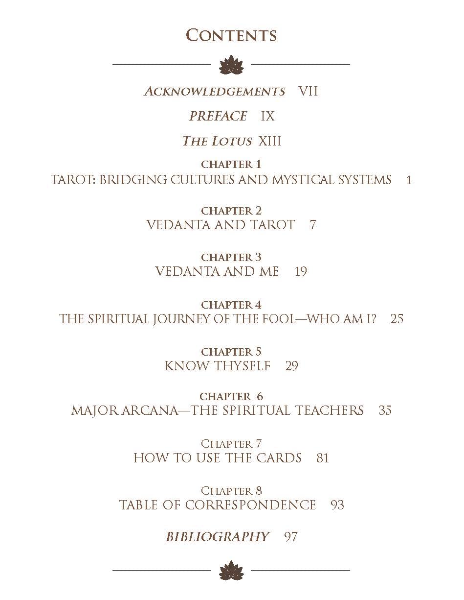 The Vedanta Tarot: Readings from the Ancient Indian Scriptures | Spiritual Journey with the Mystical Vedanta Tarot | Mystical Vedanta Tarot Deck & Guidebook – Include 22 Cards with 112 Book Pages - Retail Maharaj