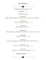The Vedanta Tarot: Readings from the Ancient Indian Scriptures | Spiritual Journey with the Mystical Vedanta Tarot | Mystical Vedanta Tarot Deck & Guidebook – Include 22 Cards with 112 Book Pages - Retail Maharaj