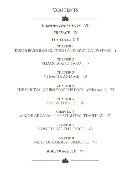 The Vedanta Tarot: Readings from the Ancient Indian Scriptures | Spiritual Journey with the Mystical Vedanta Tarot | Mystical Vedanta Tarot Deck & Guidebook – Include 22 Cards with 112 Book Pages - Retail Maharaj