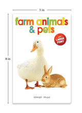 Farm Animals & Pets – Early Learning Board Book with Large Font: Brightly Illustrated Animal Book for Kids | Big Board Books Series for Babies, Toddlers & Preschoolers | Learn About Cows, Dogs, Cats & More with Bold Text & Clear Pictures | Ages 0–5 Years - Retail Maharaj