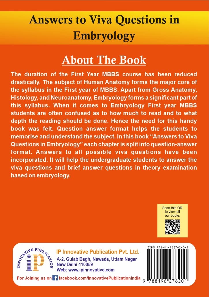 Answers to Viva Questions in Embryology - Retail Maharaj