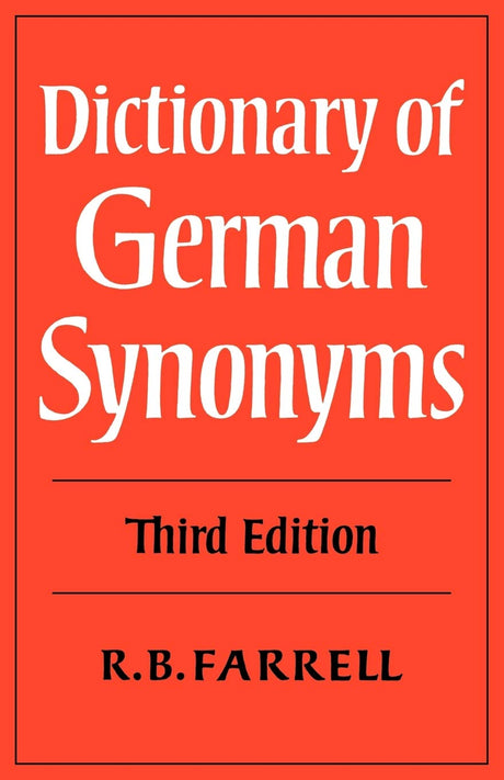 Dictionary of German Synonyms - Retail Maharaj
