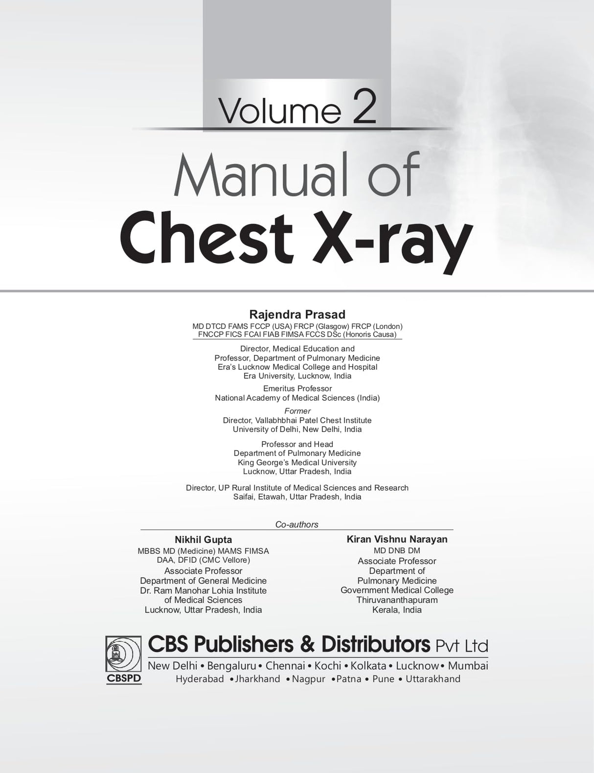 Manual Of Chest Xray Modules 3 And 4 Vol 2 (Pb 2025) - Retail Maharaj