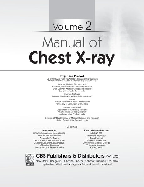 Manual Of Chest Xray Modules 3 And 4 Vol 2 (Pb 2025) - Retail Maharaj
