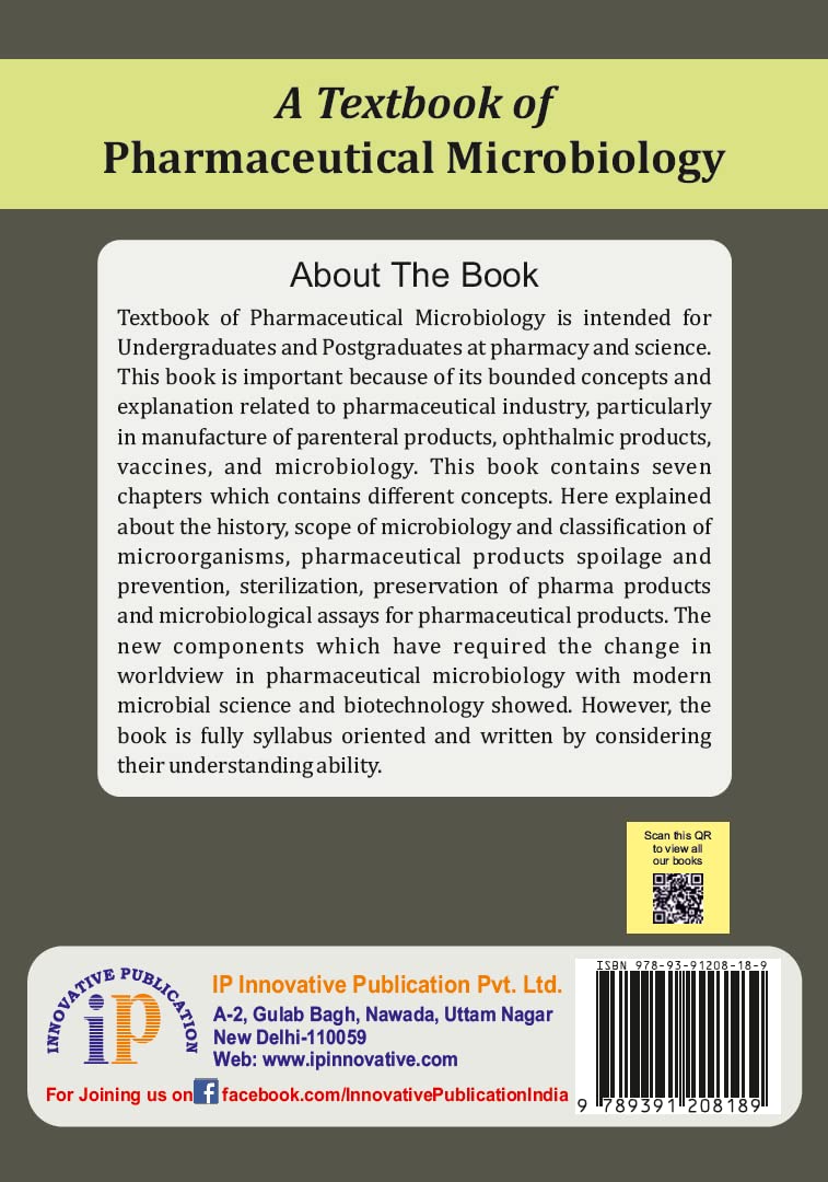 A Textbook of Pharmaceutical Microbiology For Pharmacy, Medical Sciences, and Life Sciences - Retail Maharaj