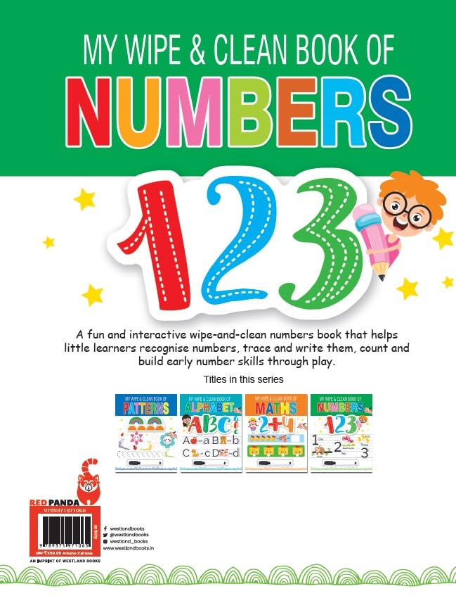 My Wipe & Clean Book of Numbers - Retail Maharaj