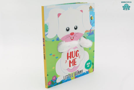 Booktopus Hug Me Hand Puppet Board Book - Little Bunny Interactive Bedtime Story with Soft Arms - Early Learning Books for Kids 4+ Years - (Hug Me Board Book) - Retail Maharaj