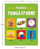 My First Padded Book of Things at Home: Early Learning Board Book for Kids | Learn About Everyday Household Objects with Bright, Real-Life Pictures | Durable Padded Board Book for Babies, Toddlers & Preschoolers | Ages 0–5 Years - Retail Maharaj