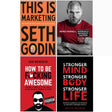 This is Marketing You Can’t Be Seen Until You Learn To See, Meltdown How to turn your hardship into happiness, How To Be F*cking Awesome, Mindset With Muscle 4 Books Collection Set - Retail Maharaj