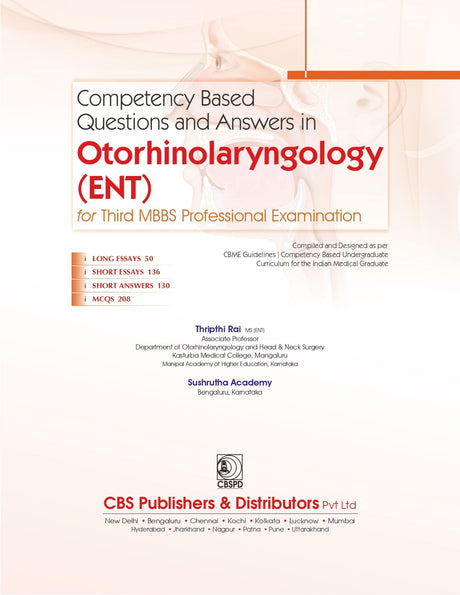 Competency Based Questions and Answers in Otorhinolaryngology (ENT) for Third MBBS Professional Examination - Retail Maharaj