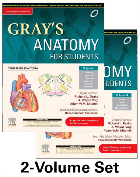 Gray's Anatomy for Students, 3rd South Asia Edition (Two Volume Set) - Retail Maharaj