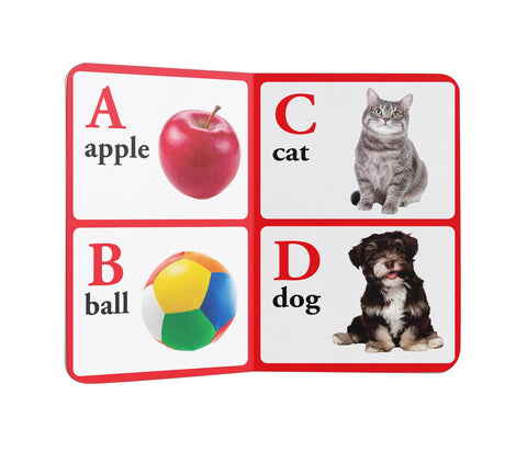 ABC – Early Learning Board Book with Large Font: Brightly Illustrated Alphabet Book for Kids | Big Board Books Series for Babies, Toddlers & Preschoolers | Learn ABC with Bold Letters & Clear Pictures | Ages 0–5 Years - Retail Maharaj