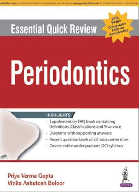 ESSENTIAL QUICK REVIEW PERIODONTICS WITH FREE COMPANION FAQS ON PERIODONTICS - Retail Maharaj