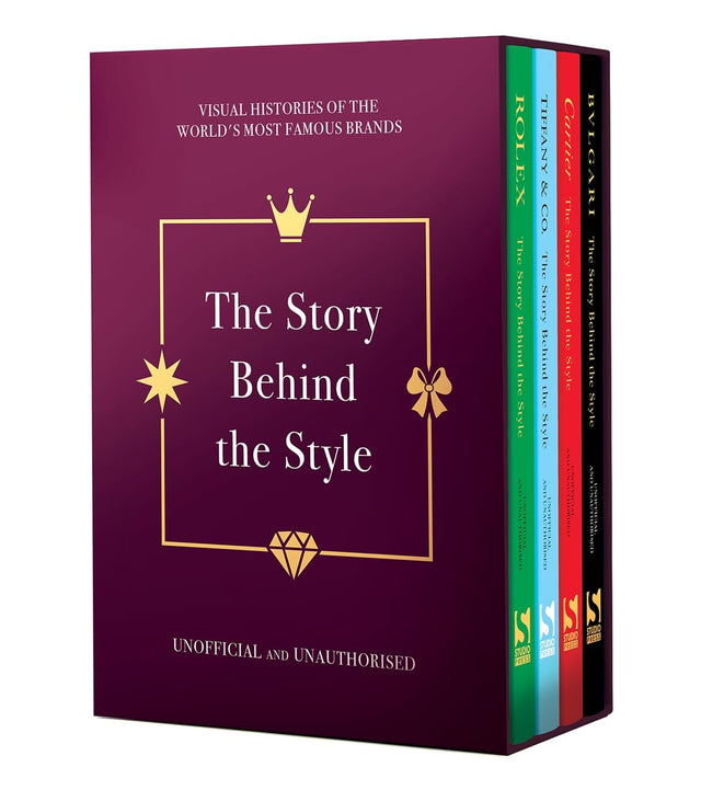 The Story Behind the Style Box Set: Visual histories of Tiffany and Co, Cartier, Bulgari and Rolex - Retail Maharaj