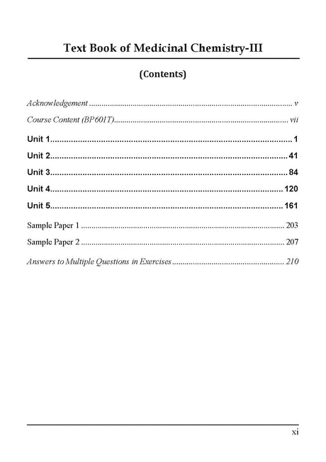Text Book of Medicinal Chemistry-III for the Students of B.Pharm 6th Semester (First Edition, 2024) - Retail Maharaj